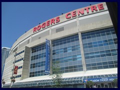 Toronto Financial District 74 - Rogers Centre, a sports arena built in 1989 with a roof that can be opened and closed